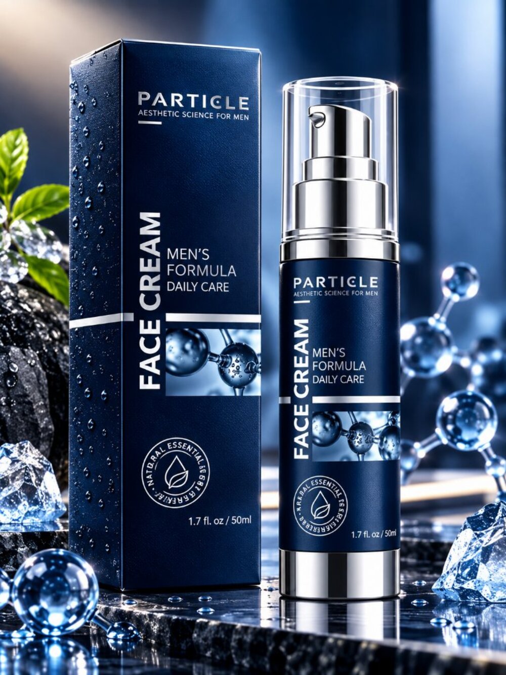 Particle Face Cream for Men 6-in-1 Anti-Aging Cream 50ml – Eye Bag & Dark Spot C